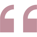 Double quotes icon in pink color
